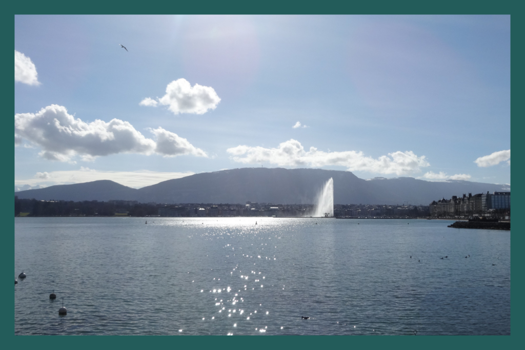 Genfer See mit Jet d'eau